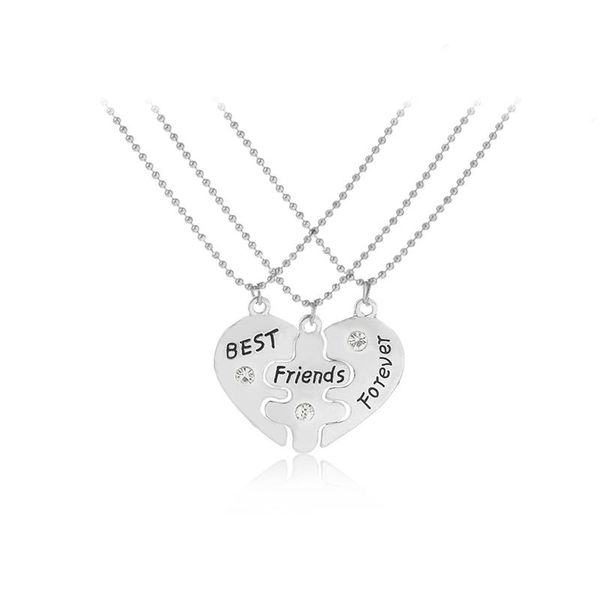 pendant necklaces bff statement necklace 3 pcs friends forever silver color collar friendship heart charm gift
pendant necklaces bff statement necklace 3 pcs friends forever silver color collar friendship heart charm gift