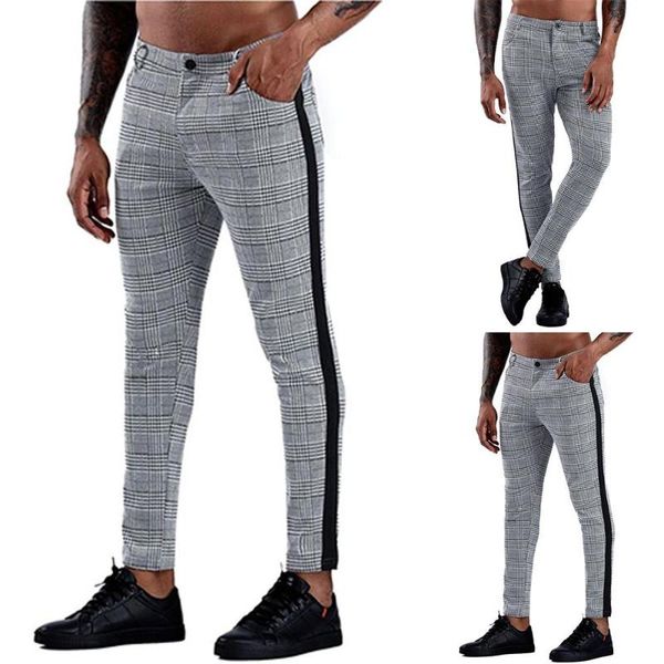 men's pants plaid casual long work formal trousers outdoor summer fashion bottoms, Black
men's pants plaid casual long work formal trousers outdoor summer fashion bottoms, Black
