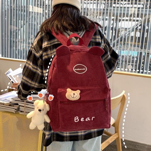 backpack pupil cute corduroy women embroidery letter school bags for teenage harajuku kawaii travel backpacks ladies bookbag
backpack pupil cute corduroy women embroidery letter school bags for teenage harajuku kawaii travel backpacks ladies bookbag