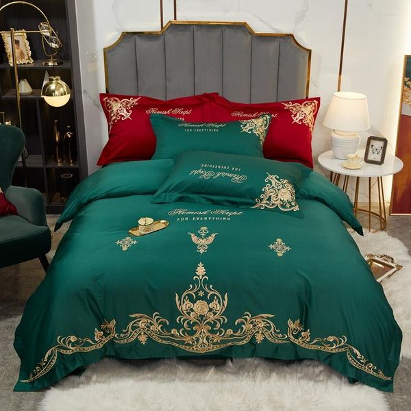 bedding sets luxury retro green 1000tc egyptian cotton set soft silky gold embroidery duvet cover bed linen fitted sheet pillowcases
bedding sets luxury retro green 1000tc egyptian cotton set soft silky gold embroidery duvet cover bed linen fitted sheet pillowcases