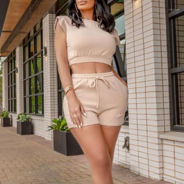 women's tracksuits fashion two piece suit sets summer casual sport wear oversize women short sleeve crop & drawstring pocket design sho, Gray
women's tracksuits fashion two piece suit sets summer casual sport wear oversize women short sleeve crop & drawstring pocket design sho, Gray