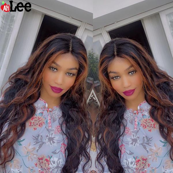 lace wigs alilee brown highlights body wave transparent front pre plucked wig peruvian virgin human hair for black women, Black;brown
lace wigs alilee brown highlights body wave transparent front pre plucked wig peruvian virgin human hair for black women, Black;brown