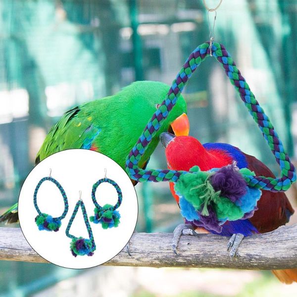 other bird supplies 3pcs creative swing toys cotton rope parrot standing cage
other bird supplies 3pcs creative swing toys cotton rope parrot standing cage