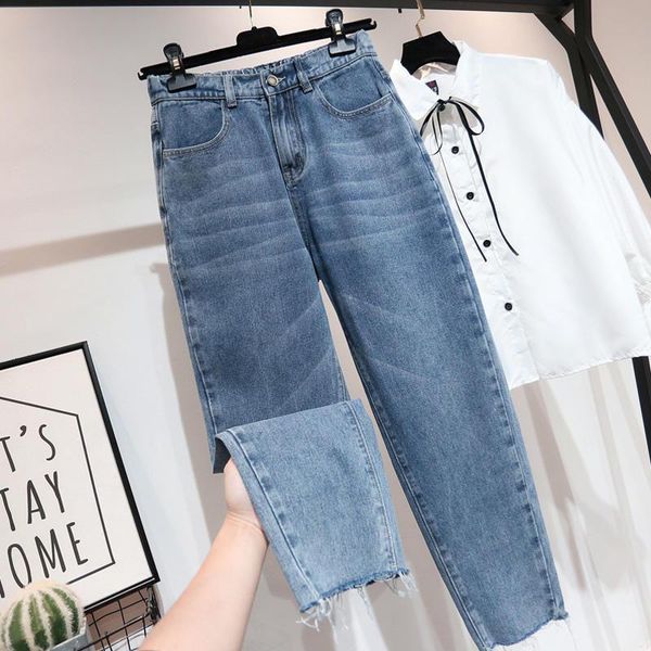 women's jeans spring summer denim female loose plus size boyfriend for women clothes harem pants elastic vintage mom q2567, Blue
women's jeans spring summer denim female loose plus size boyfriend for women clothes harem pants elastic vintage mom q2567, Blue