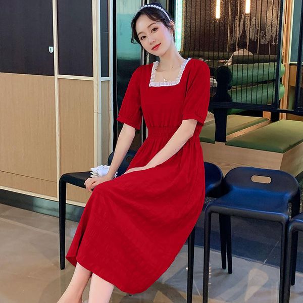 maternity dresses 2021 summer breastfeeding dress short sleeve ruffles square collar nursing fashion postpartum women lactation, White
maternity dresses 2021 summer breastfeeding dress short sleeve ruffles square collar nursing fashion postpartum women lactation, White