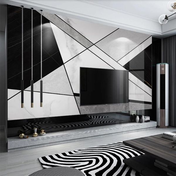 custom 3d wall mural modern minimalist black and white geometric gray marble background wallpaper living room tv sofa home decor
custom 3d wall mural modern minimalist black and white geometric gray marble background wallpaper living room tv sofa home decor