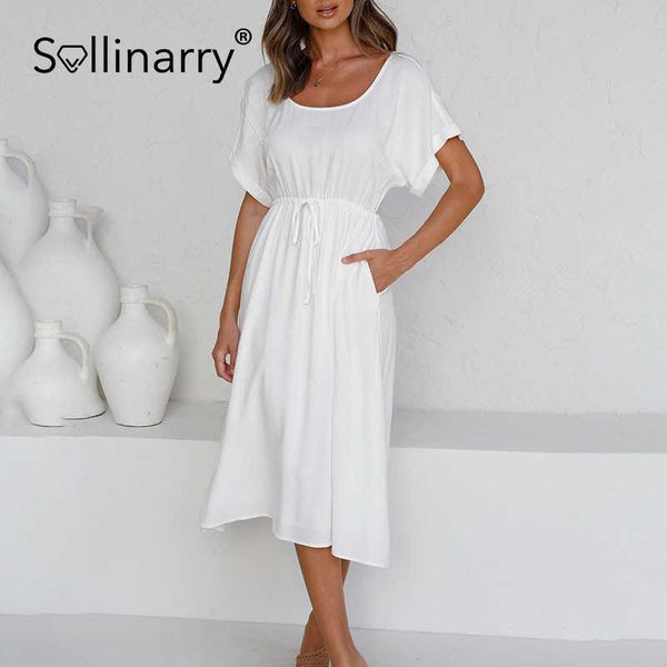 sollinarry backless soild white color a-line women dress summer causel short sleeve dress chic ladies holiday female dress 210709, Black;gray
sollinarry backless soild white color a-line women dress summer causel short sleeve dress chic ladies holiday female dress 210709, Black;gray