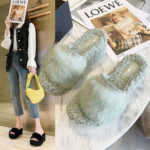 woolen slippers for women to wear home use in autumn and winter ins trendy net red fashion thick bottom cotton, Black
woolen slippers for women to wear home use in autumn and winter ins trendy net red fashion thick bottom cotton, Black