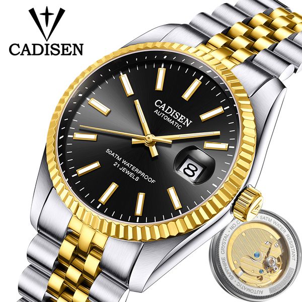 men watches brand cadisen automatic watch shock resistant mechanical pilot water 100m business male clock reloj para hombre, Slivery;brown
men watches brand cadisen automatic watch shock resistant mechanical pilot water 100m business male clock reloj para hombre, Slivery;brown