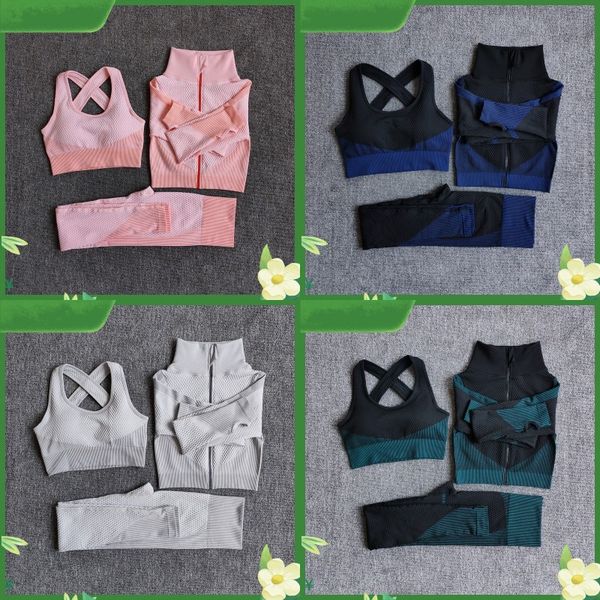 fitness suits yoga women outfits 3pcs sets zipper long sleeve sport pant bra+seamless leggings workout running wear gym set y057 366 x2, White;red
fitness suits yoga women outfits 3pcs sets zipper long sleeve sport pant bra+seamless leggings workout running wear gym set y057 366 x2, White;red