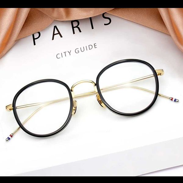 fashion sunglasses frames retro thom brand alloy acetate eyeglasses frame men women vintage round glasses tb905 optical myopia prescription, Black
fashion sunglasses frames retro thom brand alloy acetate eyeglasses frame men women vintage round glasses tb905 optical myopia prescription, Black