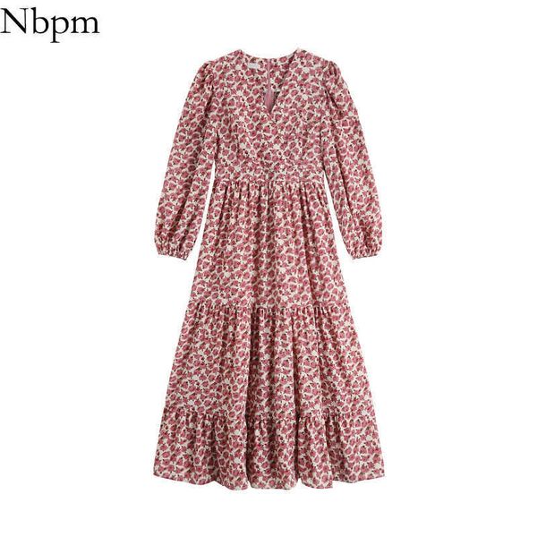 nbpm women sweet fashion with vintage elegant floral print pleated maxi dress ruffles puff sleeves spring summer 210529, Black;gray
nbpm women sweet fashion with vintage elegant floral print pleated maxi dress ruffles puff sleeves spring summer 210529, Black;gray