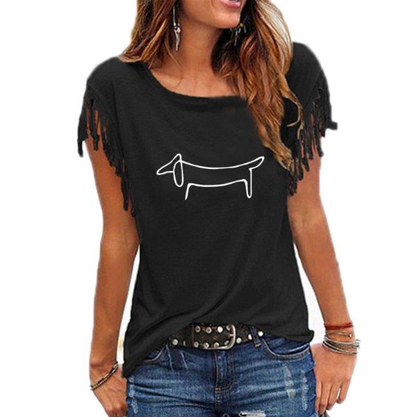 simple dachshund dog print women tshirt petal sleeve casual funny tee shirt summer hipster t shirt drop shipping, White
simple dachshund dog print women tshirt petal sleeve casual funny tee shirt summer hipster t shirt drop shipping, White