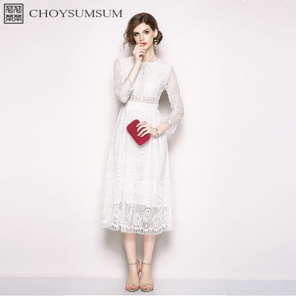 casual dresses choysumsum 2021 autumn women white brief lace elegant long dress, Black;gray
casual dresses choysumsum 2021 autumn women white brief lace elegant long dress, Black;gray