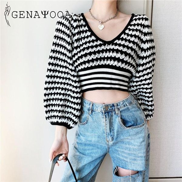 women's sweaters genayooa v-neck pullover knit 2021 autumn crop sweater women korean style off shoulder jumper chic ladies str, White;black
women's sweaters genayooa v-neck pullover knit 2021 autumn crop sweater women korean style off shoulder jumper chic ladies str, White;black