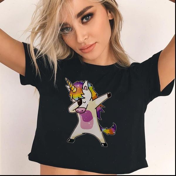 fashion women blouses crop shirt unicorn cartoon harajuku print black women short sleeve o neck streetwear blouse, White
fashion women blouses crop shirt unicorn cartoon harajuku print black women short sleeve o neck streetwear blouse, White