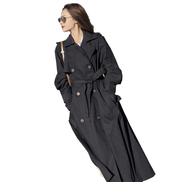 2021 trench coat casual lapel autumn long female thin double breasted jacket with outwear belt 79e0, Tan;black
2021 trench coat casual lapel autumn long female thin double breasted jacket with outwear belt 79e0, Tan;black