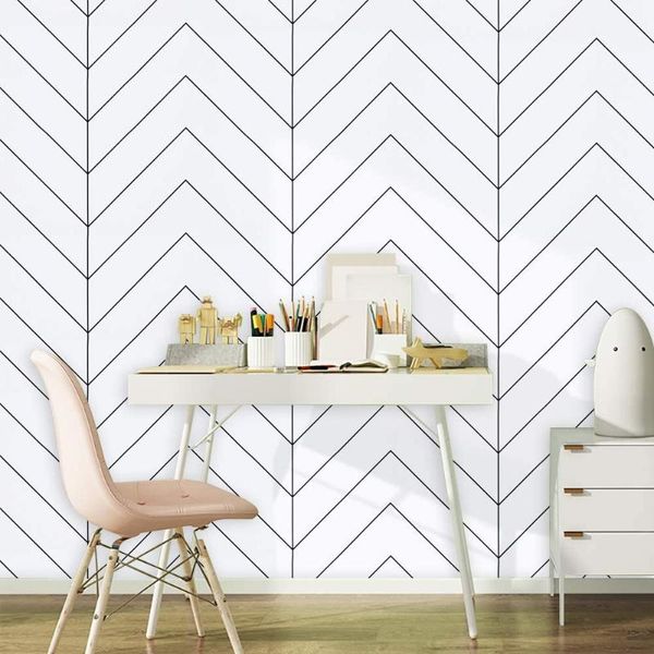 wallpapers modern wallpaper black and white geometric contact paper striped roll kitchen bedroom removable home decoration film
wallpapers modern wallpaper black and white geometric contact paper striped roll kitchen bedroom removable home decoration film