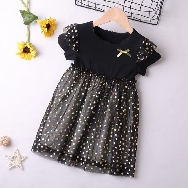 girl's dresses 2021 summer glittering star pattern stitching mesh dress for girls party children clothes christmas, Red;yellow
girl's dresses 2021 summer glittering star pattern stitching mesh dress for girls party children clothes christmas, Red;yellow