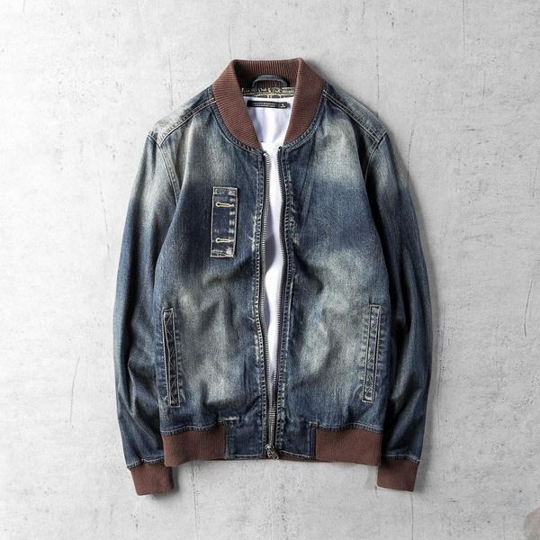 men's jackets and autumn spring personalized baseball collar jeans jacket large denim m-5xl blue, Black;brown
men's jackets and autumn spring personalized baseball collar jeans jacket large denim m-5xl blue, Black;brown