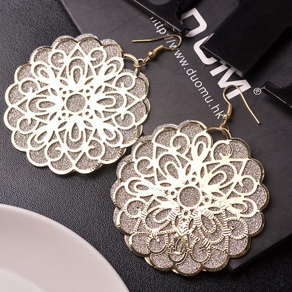 dangle & chandelier women exaggerated vintage openwork flower pendant actress wild national wind scrub earrings round, Silver
dangle & chandelier women exaggerated vintage openwork flower pendant actress wild national wind scrub earrings round, Silver