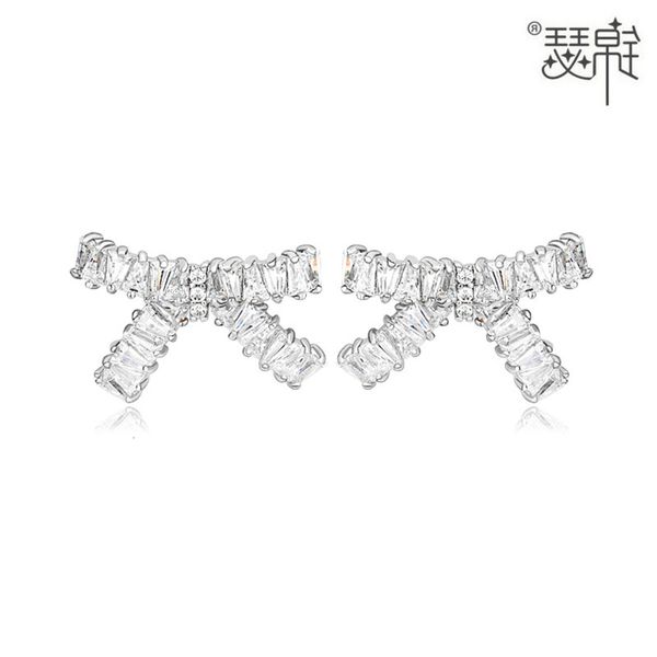 jinse rose earrings aaa ladder square zircon bow korean simple trinket, Golden
jinse rose earrings aaa ladder square zircon bow korean simple trinket, Golden
