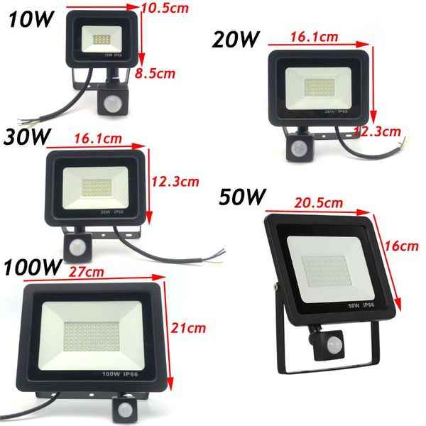 floodlights 8pcs 100/50/30/20/10w led outdoor induction pir sensor flood light ip66 waterproof floodlight ultra-thin garden lamp
floodlights 8pcs 100/50/30/20/10w led outdoor induction pir sensor flood light ip66 waterproof floodlight ultra-thin garden lamp