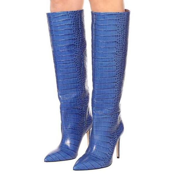 boots snakeskin printed knee high pointed toe blue yellow green black python leather tight stiletto heels shoes
boots snakeskin printed knee high pointed toe blue yellow green black python leather tight stiletto heels shoes