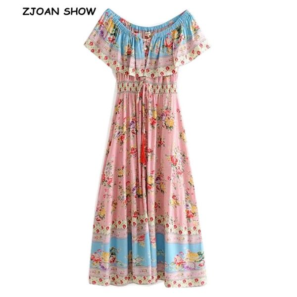 holiday rose flower off shoulder ruffles short sleeve dress summer bohemia woman single-breasted button long boho dresses, Red
holiday rose flower off shoulder ruffles short sleeve dress summer bohemia woman single-breasted button long boho dresses, Red