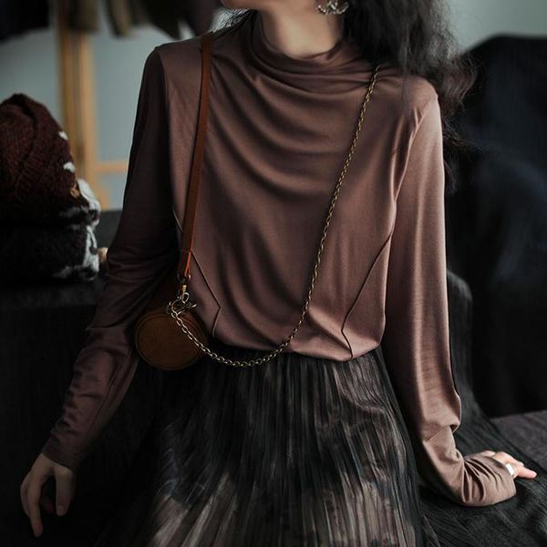 women's t-shirt autumn spring tshirts women casual solid color patchwork loose full sleeve female within, White
women's t-shirt autumn spring tshirts women casual solid color patchwork loose full sleeve female within, White