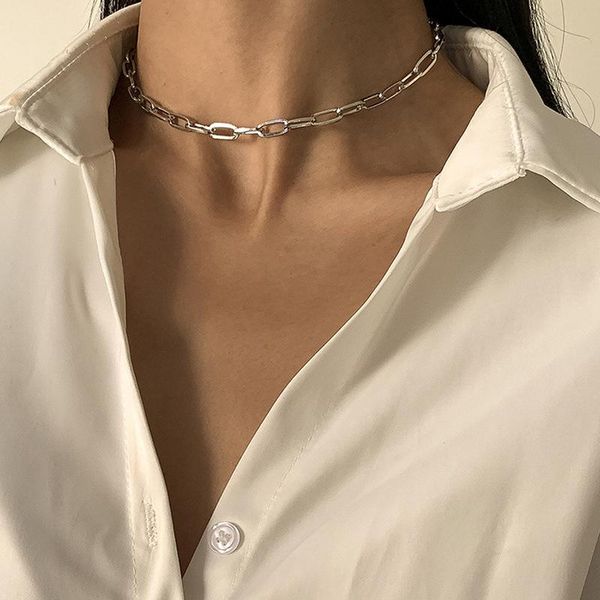 chains hip hop silver color link chain necklace for women collar statement stainless steel cuban chunky choker necklaces female
chains hip hop silver color link chain necklace for women collar statement stainless steel cuban chunky choker necklaces female