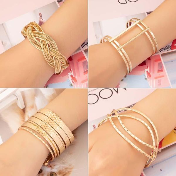 charm bracelets 2021 gothic exaggerated geometric bracelet fashion retro alloy irregular for women party gifts, Golden;silver
charm bracelets 2021 gothic exaggerated geometric bracelet fashion retro alloy irregular for women party gifts, Golden;silver