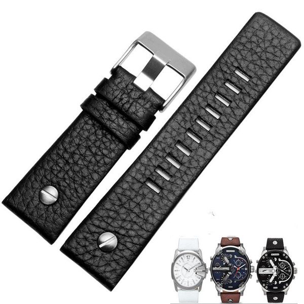 watch bands merjust 22mm 24mm 26mm 28mm 30mm black brown white leather strap for dz dz7257 dz4318 watchband wristband with rivet
watch bands merjust 22mm 24mm 26mm 28mm 30mm black brown white leather strap for dz dz7257 dz4318 watchband wristband with rivet