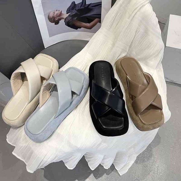 official website 70% off outlet new casual leather strap slippers slides for woman summer designer luxury female fashion vintage, Black
official website 70% off outlet new casual leather strap slippers slides for woman summer designer luxury female fashion vintage, Black