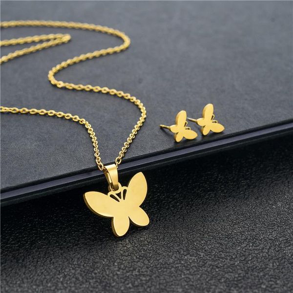 pendant necklaces fashion stainless steel necklace for women lovers couple gold color butterfly engagement jewelry drop, Silver
pendant necklaces fashion stainless steel necklace for women lovers couple gold color butterfly engagement jewelry drop, Silver