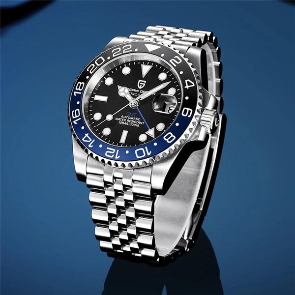 wristwatches pagani design brand gmt watches men luxury mechanical wristwatch sapphire glass 100m waterproof automatic watch reloj hombr, Slivery;brown
wristwatches pagani design brand gmt watches men luxury mechanical wristwatch sapphire glass 100m waterproof automatic watch reloj hombr, Slivery;brown