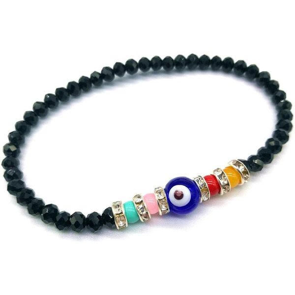 beaded, strands blue bling bead evil eye stretch bracelets protection good luck amulet for girls women, Black
beaded, strands blue bling bead evil eye stretch bracelets protection good luck amulet for girls women, Black