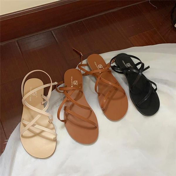 fashion womens shoes 2021 flat sandals suit female beige summer heels all-match cross mid-calf strap luxury without black girls
fashion womens shoes 2021 flat sandals suit female beige summer heels all-match cross mid-calf strap luxury without black girls