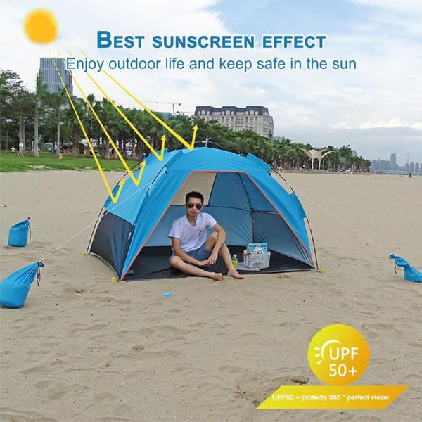 tents and shelters camping awning tent waterproof anti uv outdoor beach shelter sun shade fishing hiking travel 3-4 person
tents and shelters camping awning tent waterproof anti uv outdoor beach shelter sun shade fishing hiking travel 3-4 person