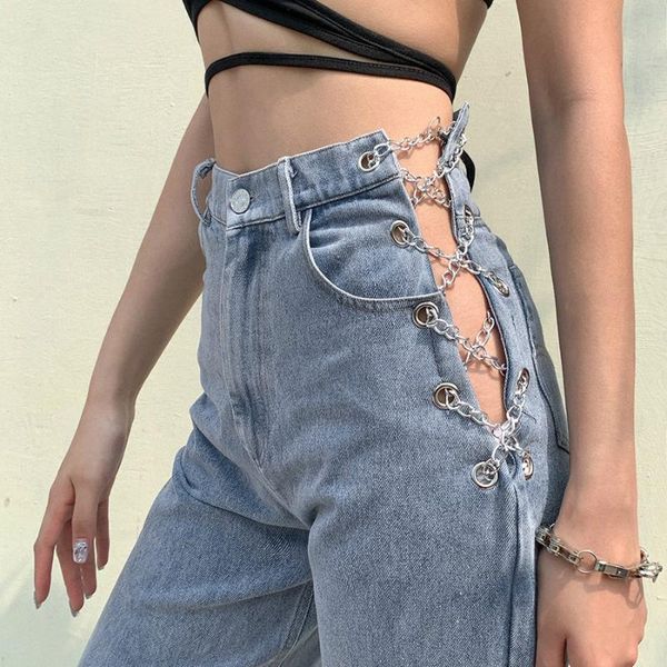 women's pants & capris nibber harajuku high waist hollow out chain design slim jeans woman leisure streetwear commute quality strgight, Black;white
women's pants & capris nibber harajuku high waist hollow out chain design slim jeans woman leisure streetwear commute quality strgight, Black;white