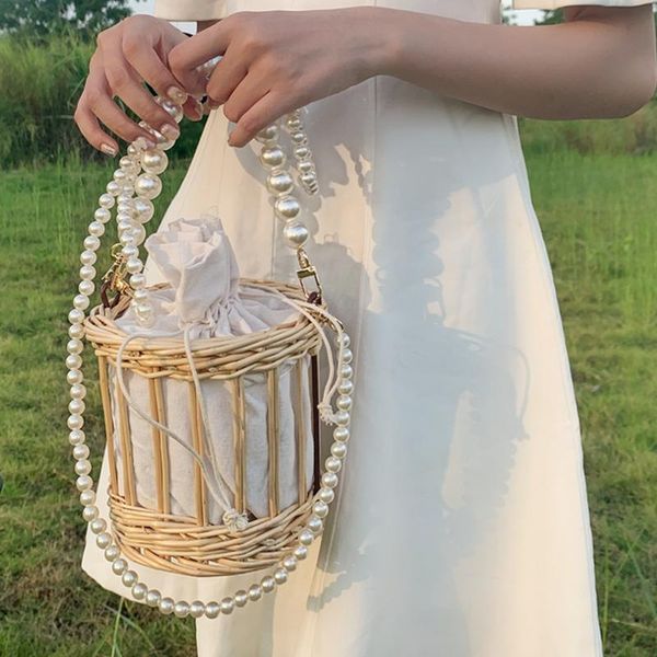 evening bags fashion rattan pearls chain women shoulder crossbody wicker woven beading handbags handmade summer beach straw bucket bag
evening bags fashion rattan pearls chain women shoulder crossbody wicker woven beading handbags handmade summer beach straw bucket bag