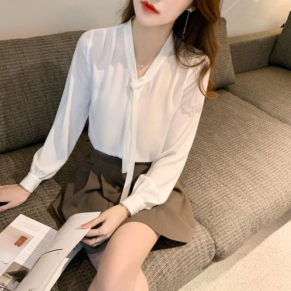 women's blouses & shirts real po 2021 spring and summer white chiffon shirt long sleeve foreign style professional dress temperament l
women's blouses & shirts real po 2021 spring and summer white chiffon shirt long sleeve foreign style professional dress temperament l