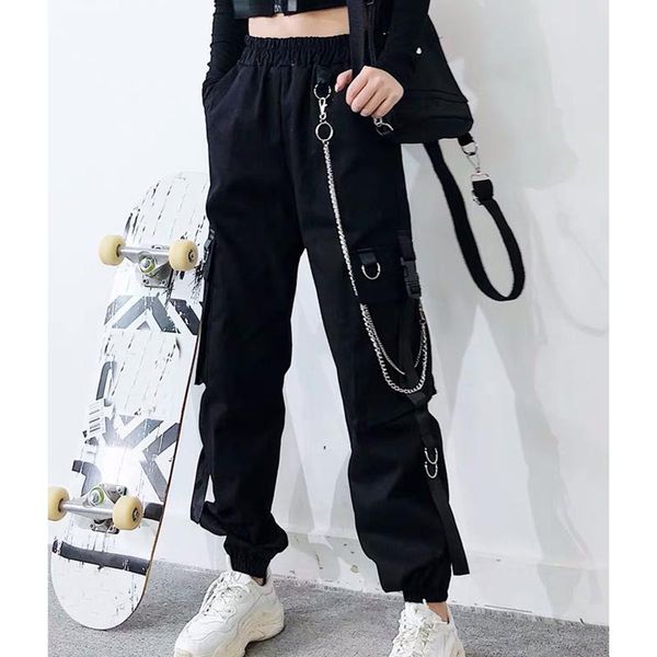 women's pants & capris harajuku zipper chain cargo women black high waist harem pockets patchwork cool trousers hip hop long streetwear, Black;white
women's pants & capris harajuku zipper chain cargo women black high waist harem pockets patchwork cool trousers hip hop long streetwear, Black;white