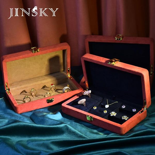 jinsky jewerly display box micro fiber luxury jewelry display case necklace pendant earring ring storage organizer box, Pink;blue
jinsky jewerly display box micro fiber luxury jewelry display case necklace pendant earring ring storage organizer box, Pink;blue
