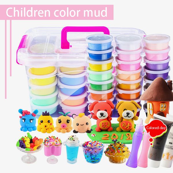 12/24/36 Color Safety Oozy DIY Toys Colored Clay Early Education Safety Dough Toys Gift for kids Air Dry The Clay With 3 Tools
12/24/36 Color Safety Oozy DIY Toys Colored Clay Early Education Safety Dough Toys Gift for kids Air Dry The Clay With 3 Tools