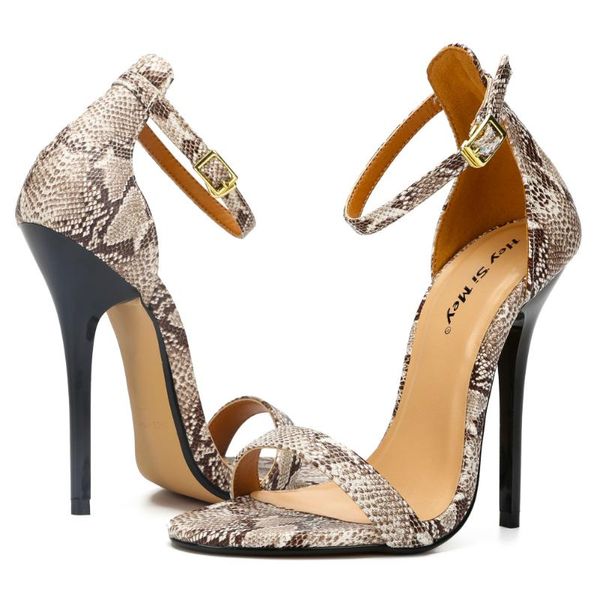 sandals snakeskin/pu leather shoes ladies plus 48 thin heel narrow-band open crystal women high heels summer pumps 13cm, Black
sandals snakeskin/pu leather shoes ladies plus 48 thin heel narrow-band open crystal women high heels summer pumps 13cm, Black