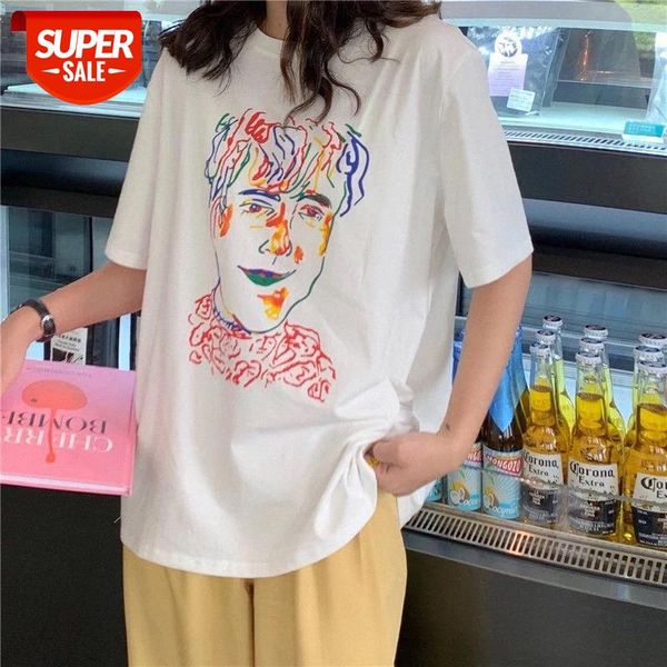 2020 new clothes tshirt women t-shirts oversize printing short sleeve summer harajuku style loose female student t-shirt #z38x, White
2020 new clothes tshirt women t-shirts oversize printing short sleeve summer harajuku style loose female student t-shirt #z38x, White