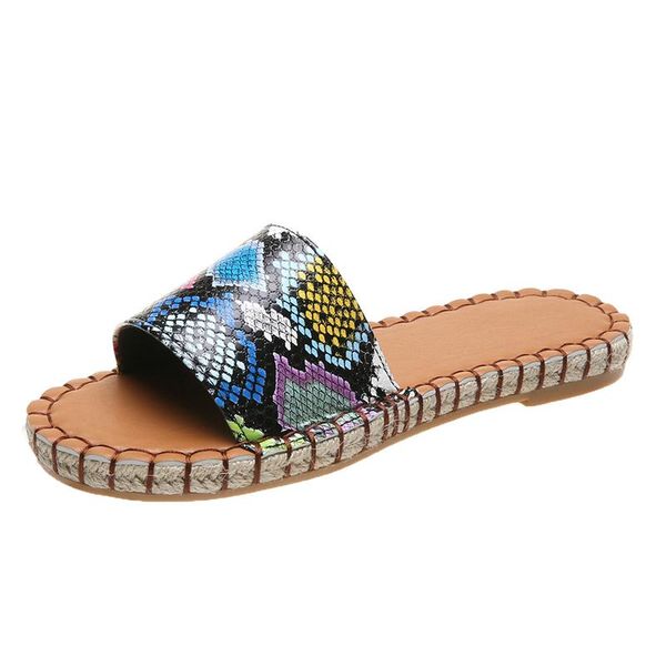 slippers ladies fashion serpentine twine rubber sole comfortable flat open-toed beach shoes outdoor casual women's flip flop 43, Black
slippers ladies fashion serpentine twine rubber sole comfortable flat open-toed beach shoes outdoor casual women's flip flop 43, Black