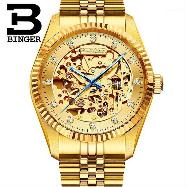 extravagant full gold steel watches for men skeleton mechanical watch self winding businessmen crystal wrist hollow montre wristwatches, Slivery;brown
extravagant full gold steel watches for men skeleton mechanical watch self winding businessmen crystal wrist hollow montre wristwatches, Slivery;brown