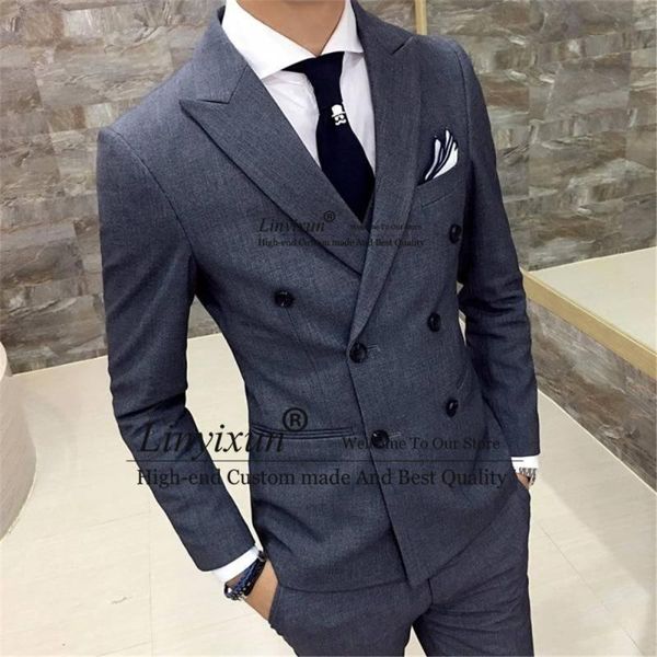 men's suits & blazers handsome mens wedding groom tuxedos double breasted 3 piece jacket vest pants set slim fit groomsmen blazer costu, White;black
men's suits & blazers handsome mens wedding groom tuxedos double breasted 3 piece jacket vest pants set slim fit groomsmen blazer costu, White;black